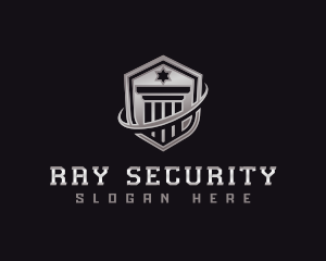 Shield Column Security logo design