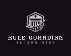 Shield Column Security logo design