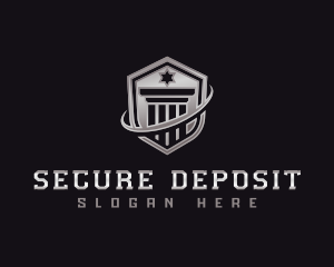 Shield Column Security logo design