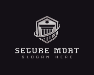 Shield Column Security logo design