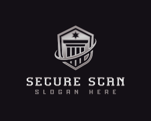 Shield Column Security logo design