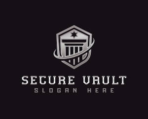 Shield Column Security logo design