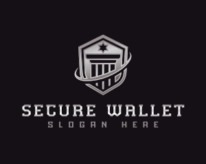 Shield Column Security logo design