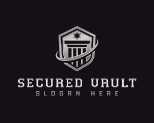 Shield Column Security logo design