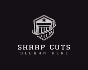 Shield Column Security logo design