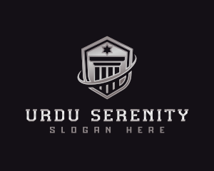 Shield Column Security logo design