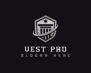 Shield Column Security logo design