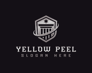 Shield Column Security logo design