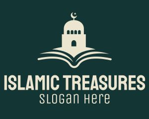 Mosque Quran Book logo design