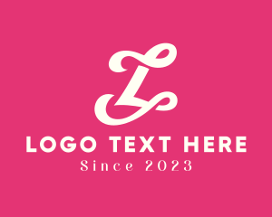 Fancy Script Letter L logo