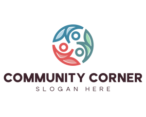 People Community Organization Fellowship logo design