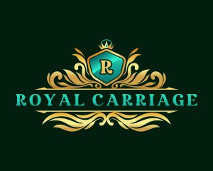 Royal Crown Elegant Shield logo design