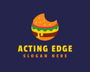 Cheesy Burger Bite logo design