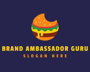 Cheesy Burger Bite logo design