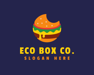 Cheesy Burger Bite logo design