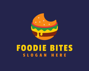 Cheesy Burger Bite logo design
