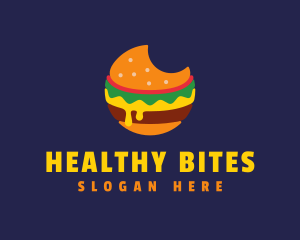 Cheesy Burger Bite logo design