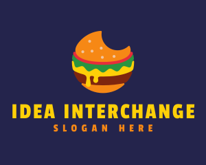 Cheesy Burger Bite logo design