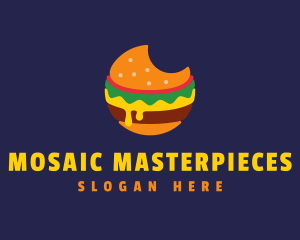 Cheesy Burger Bite logo design