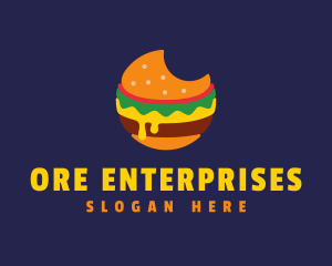 Cheesy Burger Bite logo design