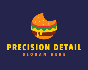 Cheesy Burger Bite logo design