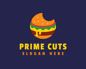 Cheesy Burger Bite logo design