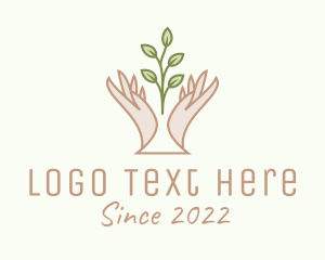 Gardening Hand Plant  logo