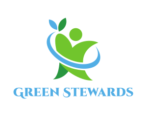 Green Eco Person logo design