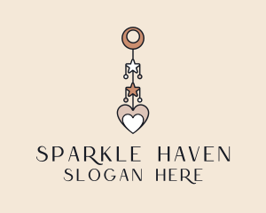 Dangling Earring Accessory  logo design