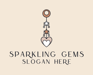 Dangling Earring Accessory  logo design