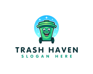 Sanitation Trash Bin  logo design