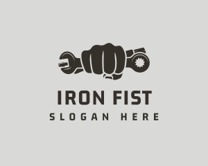 Mechanic Tools Fist logo design