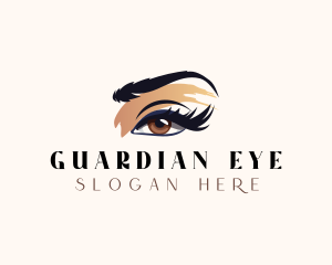 Woman Beauty Eyelash logo design