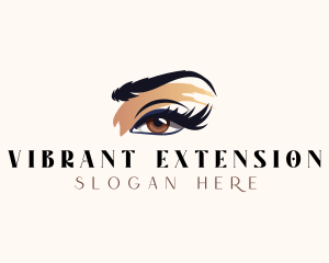 Woman Beauty Eyelash logo design