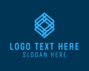 Geometric Cube Outline logo