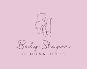 Face Nude Body Feminine logo design