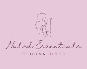 Face Nude Body Feminine logo design