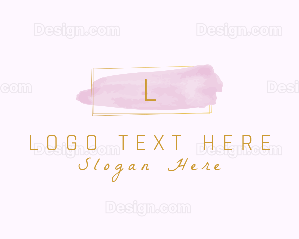 Rectangle Watercolor Cosmetics Logo