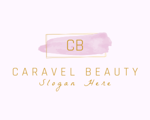 Rectangle Watercolor Cosmetics logo design