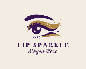 Beauty Eyelash Sparkle logo design