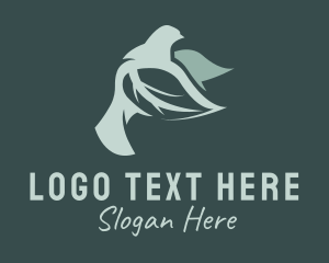 Religious Leaf Dove  Logo