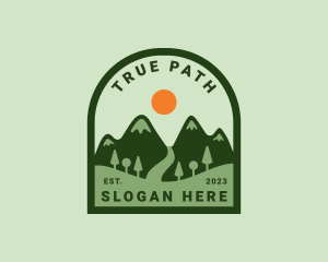 Mountain Adventure Path logo design