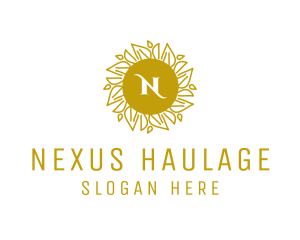 Luxurious Floral Wreath Boutique logo design