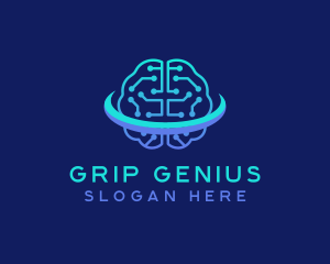 Circuit Brain Technology logo design