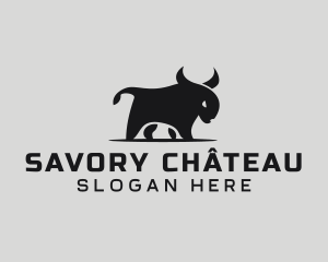 Angry Bull Animal logo design