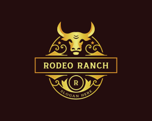 Ranch Bull Horn logo design