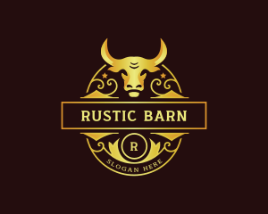 Ranch Bull Horn logo design