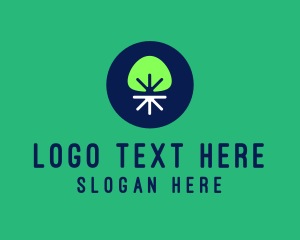Vegetarian - Minimalist Tree Roots logo design