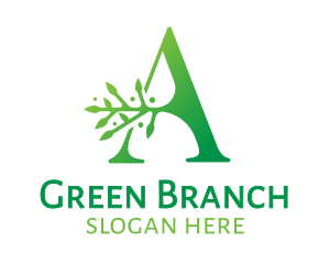 Green A Branch logo