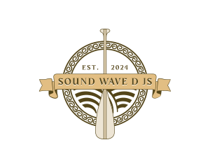 Beach Wave Paddle logo design